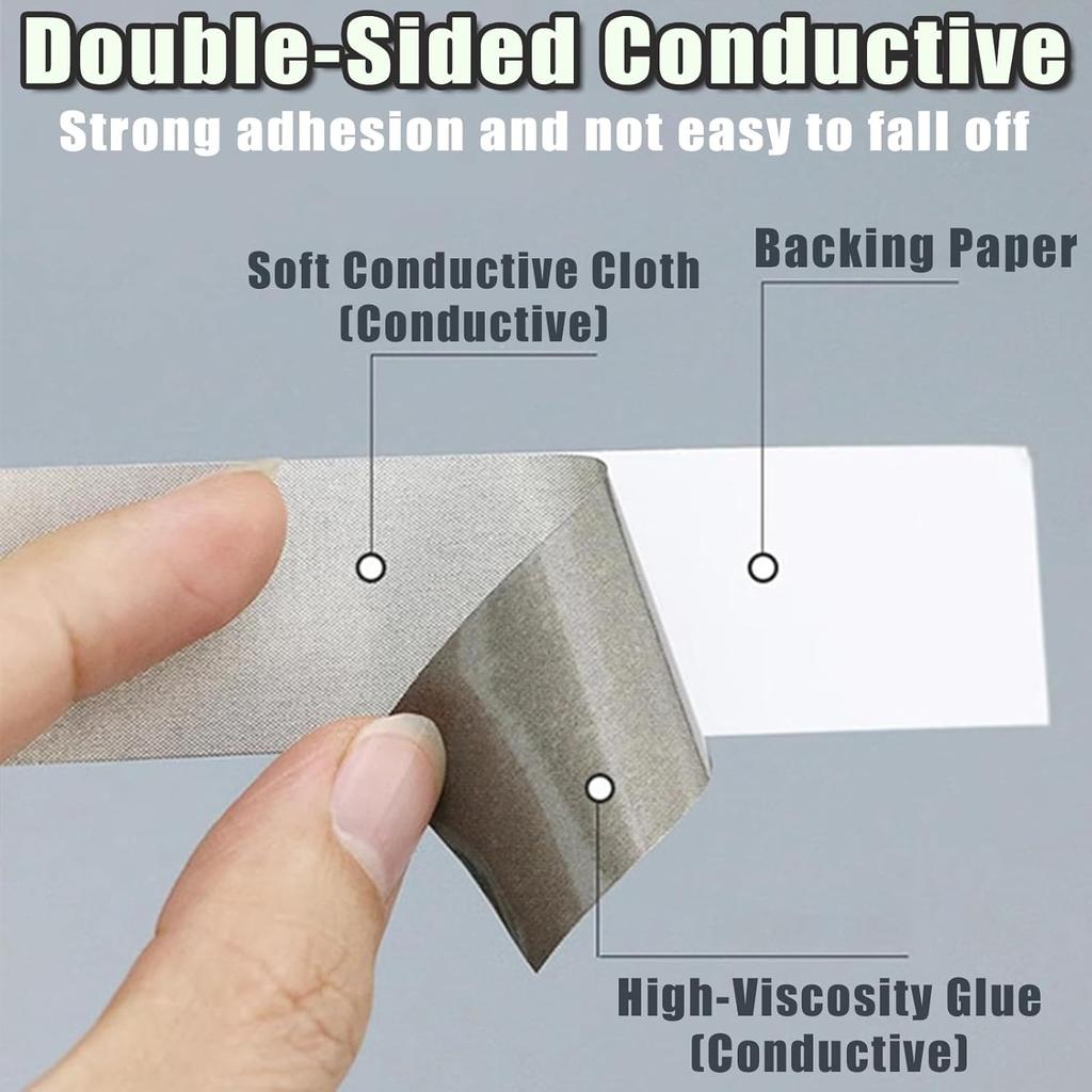 Conductive Fabric Tape, Anti-interference Shielding Electromagnetic Wave Mobile Phone Touch Screen Repair Tape