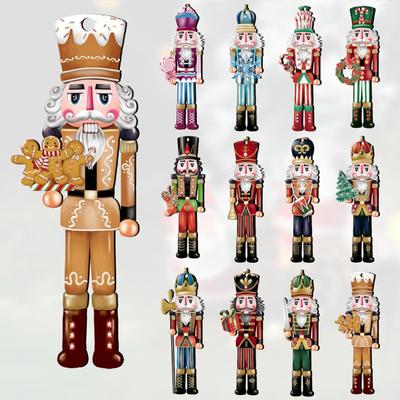 Yousheng Nutcracker Soldier Pendant Wooden Nutcracker Hanging Ornament Painted Festive Decoration for Christmas Tree New Year Gifts Party Decor