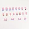 French Rainbow Cow Print Nail Tips – Vibrant, Cute, and Personalized for Summer