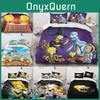The Simpsons Anime 3d Print Bedding Set With Reactive Dyeing For Modern Home Decor