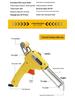 Externally & Internally Heated Handheld Soldering Gun with Manual Feed - 60W Soldering Iron Set