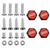 Car Decoration License Plate Bolts Chrome Screws Nuts for Subaru WRX BRZ STI Legacy Forester Outback Impreza Badge Accessories PP111