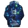Cartoon Anime Game Pattern Men's Hoodie Hollow Knight Clothing 3D Printing Outdoor Sports Shirt Fashion Oversized Top Kids Clothes