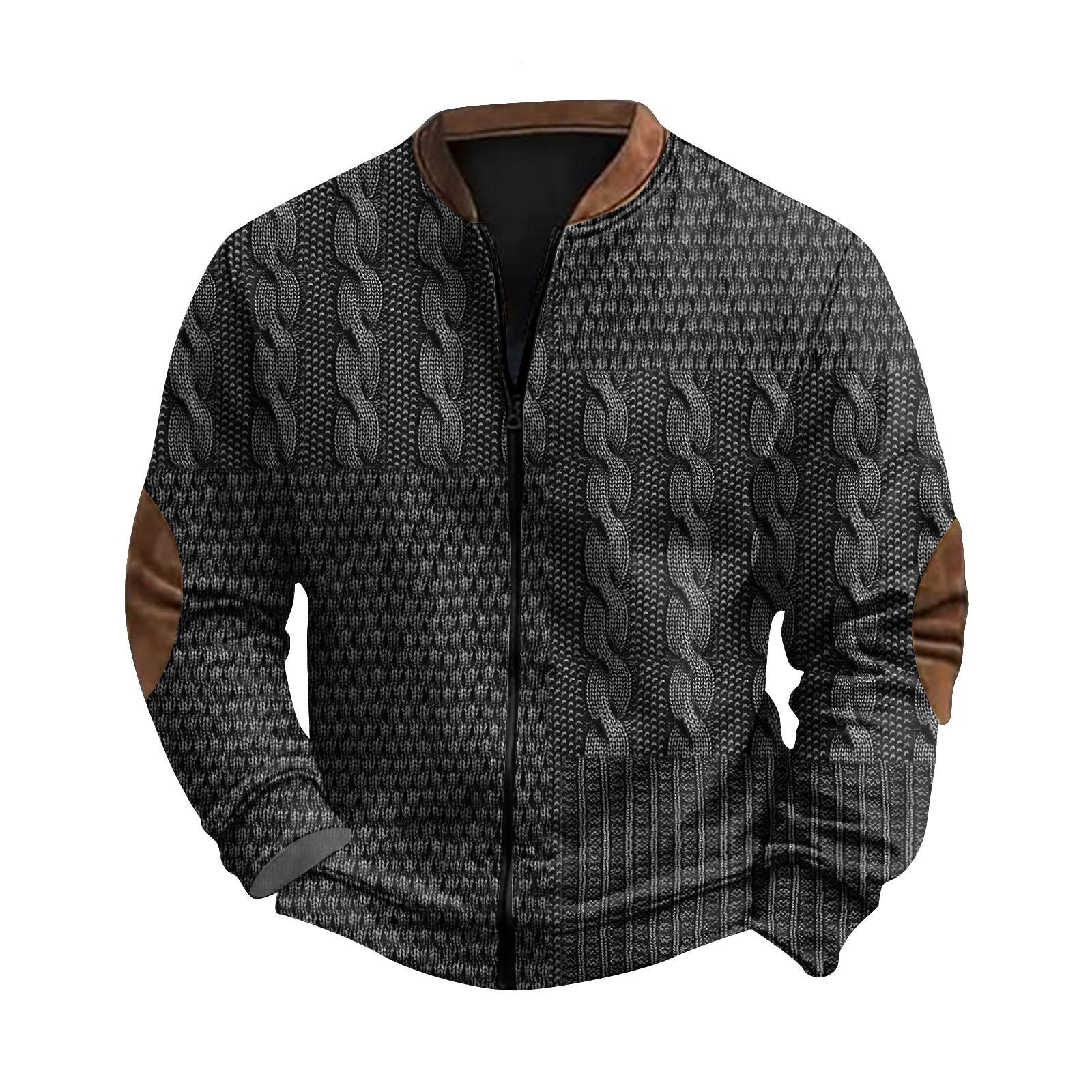 

Мужская повседневная спортивная одежда в стиле ретро с открытой молнией, толстовка, куртка XXL