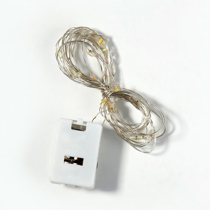 LED-Lichterkette mit Schleierkraut aus Kupferdraht – Dekoration für Blumensträuße, Geschenkboxen, Sterne und Kuchen