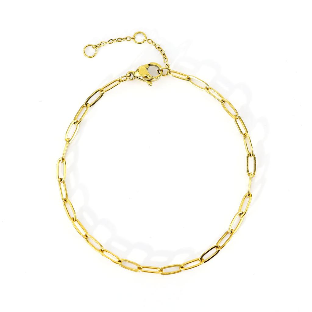 Titanstahlarmband Damen Einfacher Schmuck Edelstahl Büroklammer Modearmband Schmuck