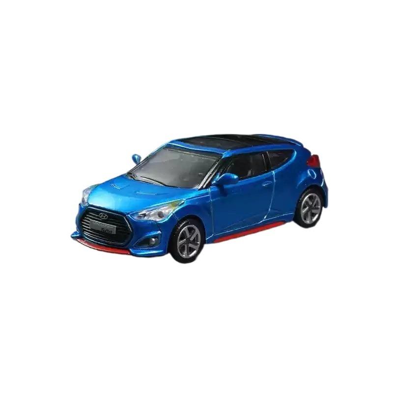 Modellino Auto Scala 1/64 Hyundai Modern Veloster Turbo Lega Metallo Pressocolata Simulazione Collezione Ornamento Modello Auto Miniatura Giocattolo per Bambini Veicolo