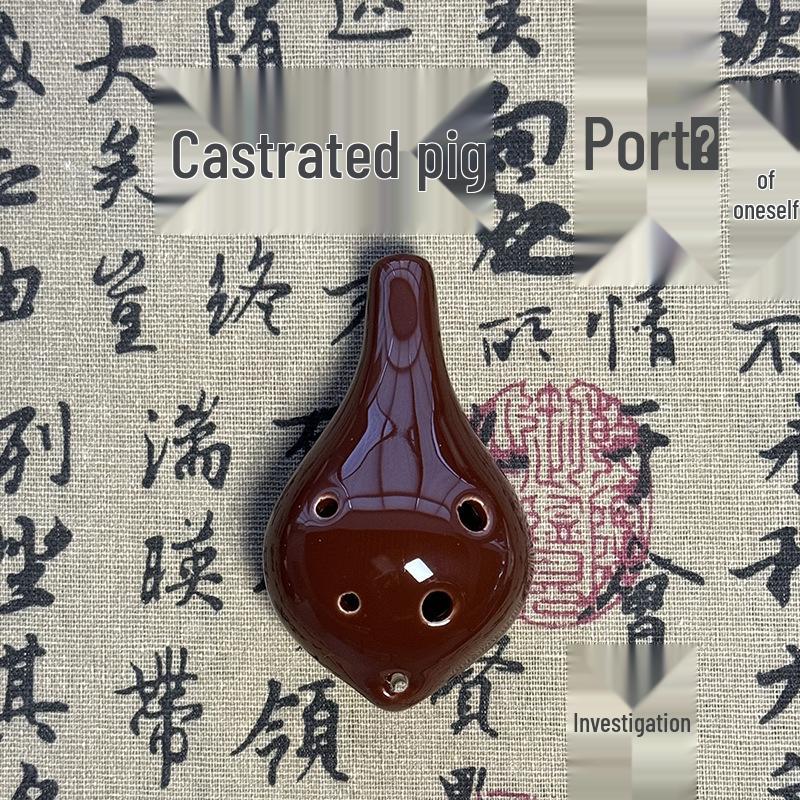 Základní 6otvorová altová ocarina přívěsek pro studenty a cestovatele