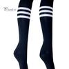 1 pár ponožek střední délky pruhované protiskluzové vysoká elasticita pohlcování potu fotbalové roztleskávačky punčochy dětské podkolenky Sportovní školní ponožky na hraní