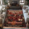 Manchester Customizable Name Carpet Design for Playrooms Kitchen Bedrooms Outdoor Antislip Carpet Anime Office Decor Perfect Gift for Friends & Family