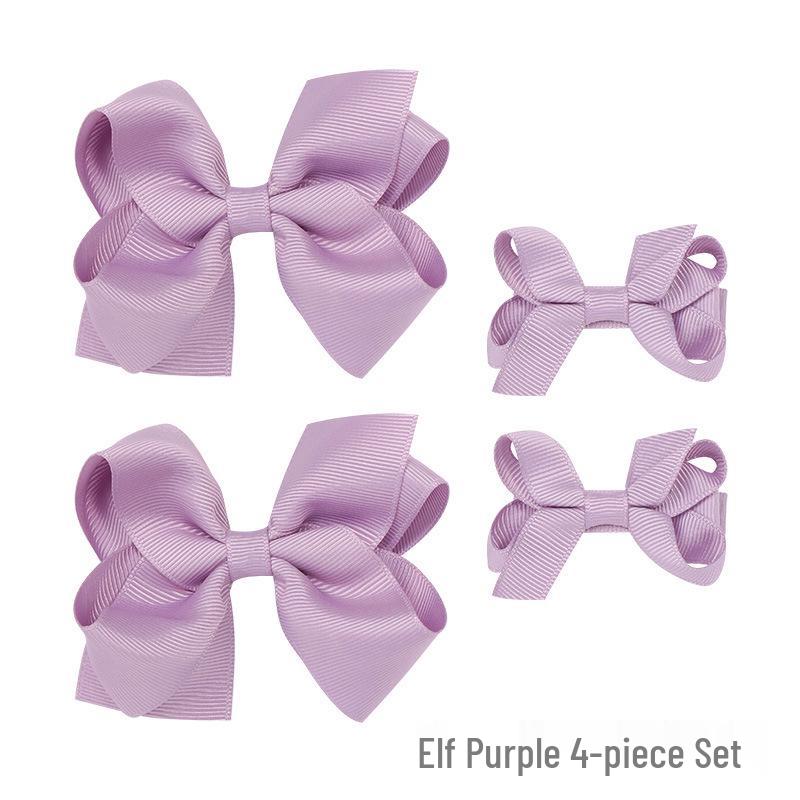 Xiaohongshu Набор заколок-бантов для волос из ткани ручной работы для девочек