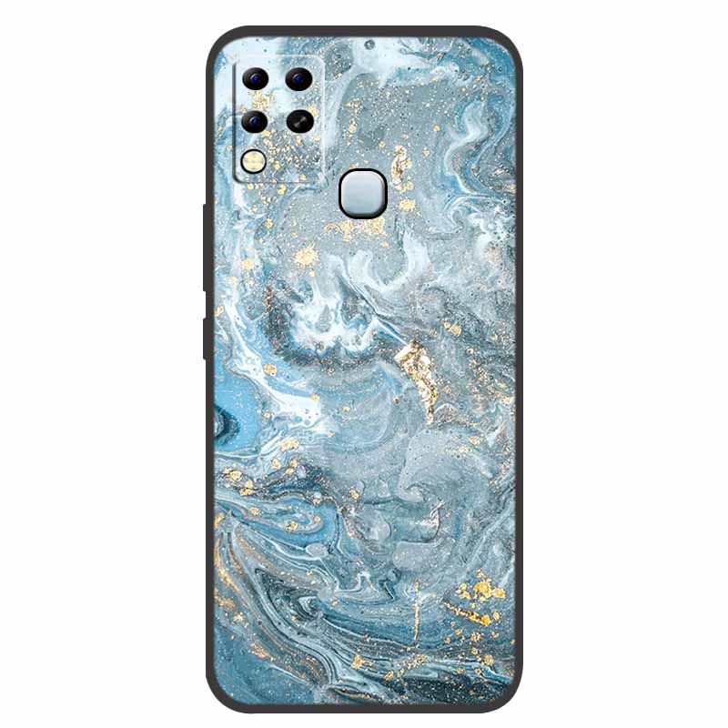 For Infinix Hot 11 G37 Case X689F Marble Silicone Protective TPU Soft Back Cover for Infinix Hot11 G37 128GB Funda Cartoon Coque