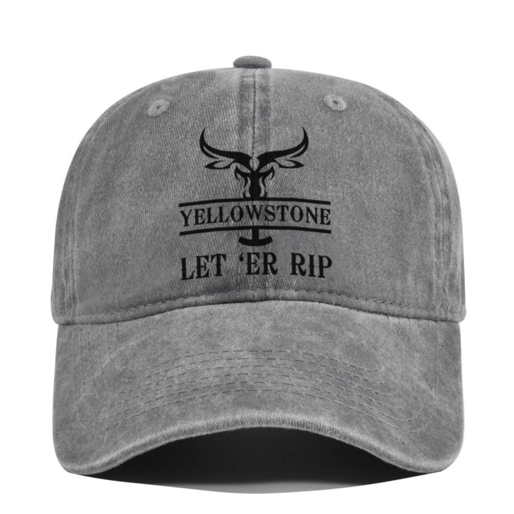 Cap Baseball Retro Printed Peaked Cap Washed Distressed Visor Fashion Cotton