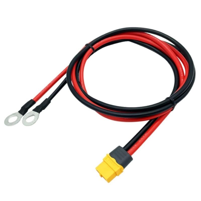 Durability XT60 to O Rings Clamp Cable 12AWG Ideal for DIY and Hobbyists Seekings Stability High Current Capacity
