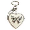 Decorative Compact Mirror Keychain Charm in a Heart Case for Keys, Bags, and Fast Daily Mirror Checks on the Go