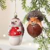 New Christmas tree decoration fox hedgehog special-shaped Christmas ball ornament Christmas tree pendant pendant