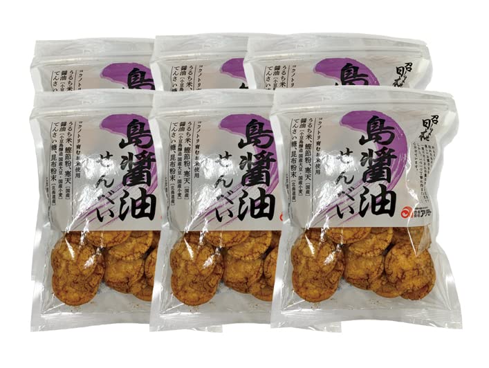 

Аримото Мешимасе Японский остров Рисовые крекеры с соевым соусом 6 пачек (80г) -