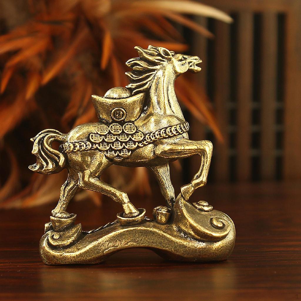 Miniature Horse Figurine Statue Decor Collectible Gift Unique Small Ornament for Home Table