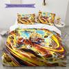 Set Copripiumino Trapuntato con Fantasia Cartone Animato Federa Decorazione per la Casa Regalo di Compleanno (1 * copripiumino + 2 * federa, senza nucleo)