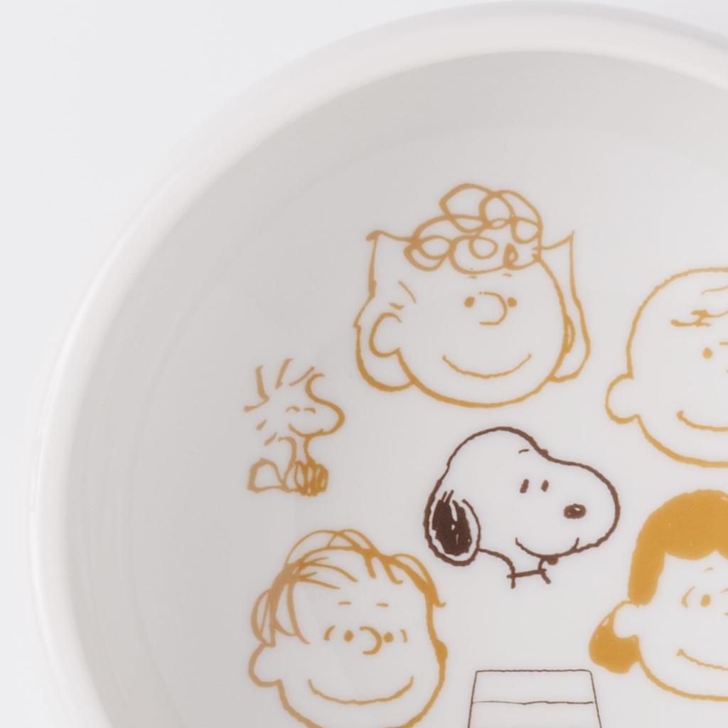 Brown Pal Snoopy Small Salad Diameter 13cm X Height Microwave and Dishwasher Made In Product 888557 "PEANUTS Snoopy" Easy-Scoop Bowl, Bowl, Bowl,
