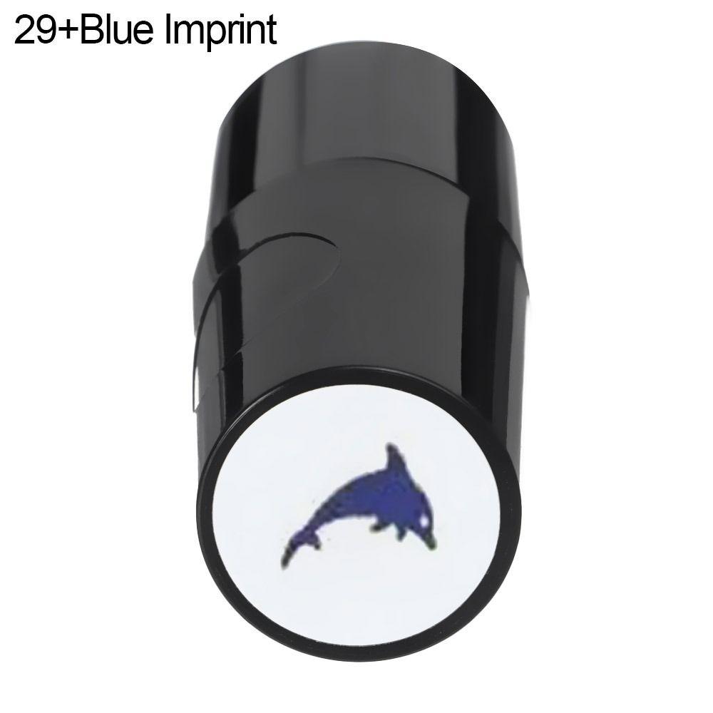 Golf Ball Stamper Stamp Marker Impression Seal Quick-dry Plastic Multicolors Golf Accessories Symbol For Golfer Gift Marker