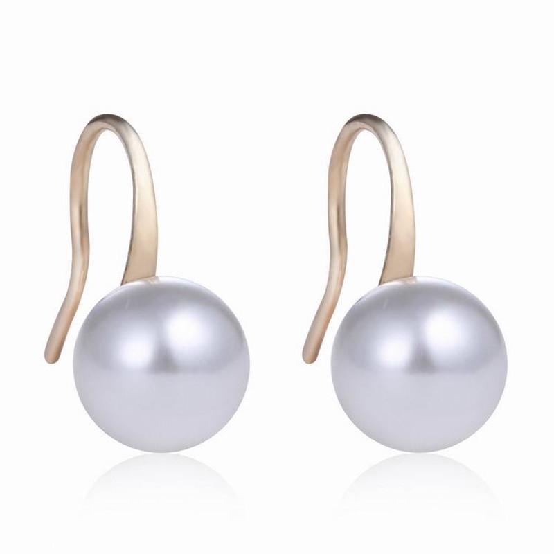 Bijoux Pearls Stud Earrings Fashion Jewelry Brincos Pearls Crystal Earing pendientes mujer boucle d oreille