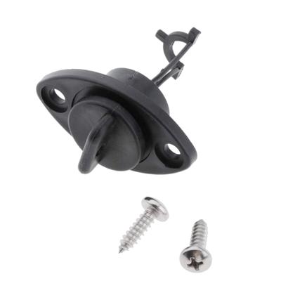 Universele Standaarden Zelfhoudend Zwart Nylon Marine Boten Jacht Afvoerstop Kajak Romp Spiegel Afsluitdop Vervanging