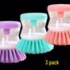 Hydraulic Non-Stick Kitchen Pot Brush with Liquid Reservoir