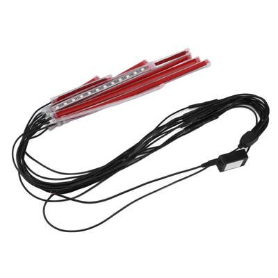 1V12 Motorcycle LED Light Kit RGB IP67 Waterproof APP Bluetooth Control Atmosphere Lamp for 12V ATV UTV