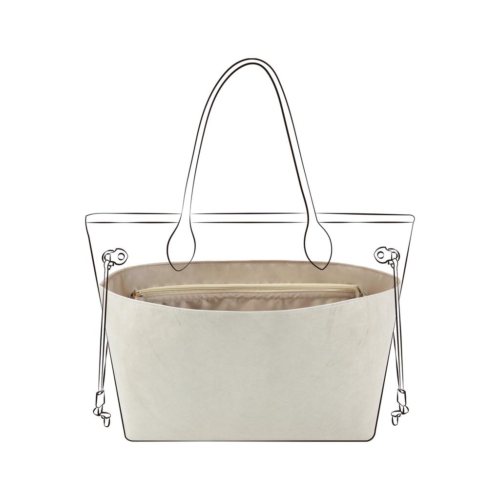 DGAZ Neverfull MM Compatible DuPont Paper & Silk Tyvek Ultra-Thin Inner Bag, Waterproof, Ultra-Lightweight, Soft, Bag-in-Bag Organizer for Neverfull