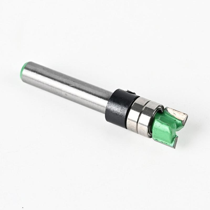 Durability Milling Cutter AntiRust Router Bit with Double Bearing for Enhances Stability Suitable for Grooving Tasks