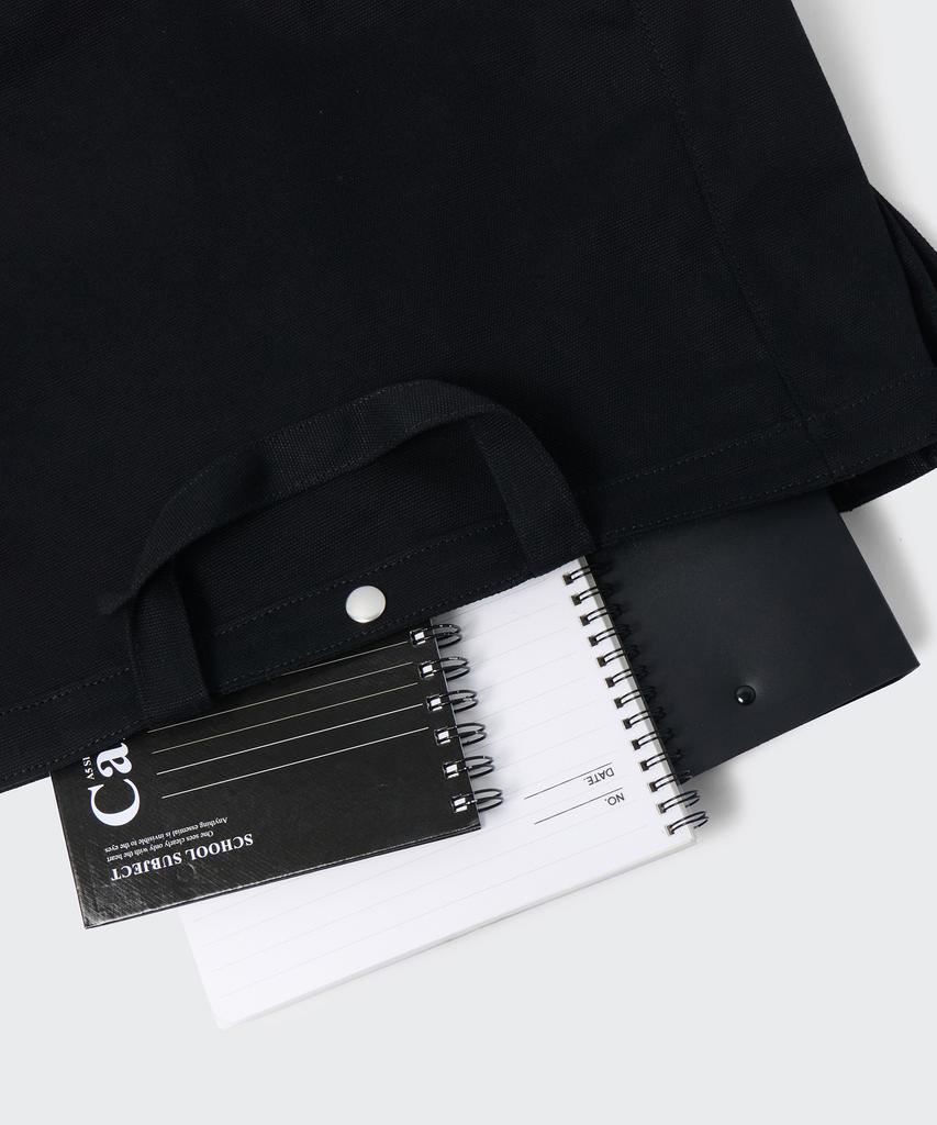 Musinsa Standard Canvas Wide Two-Way Tote Bag [Black]