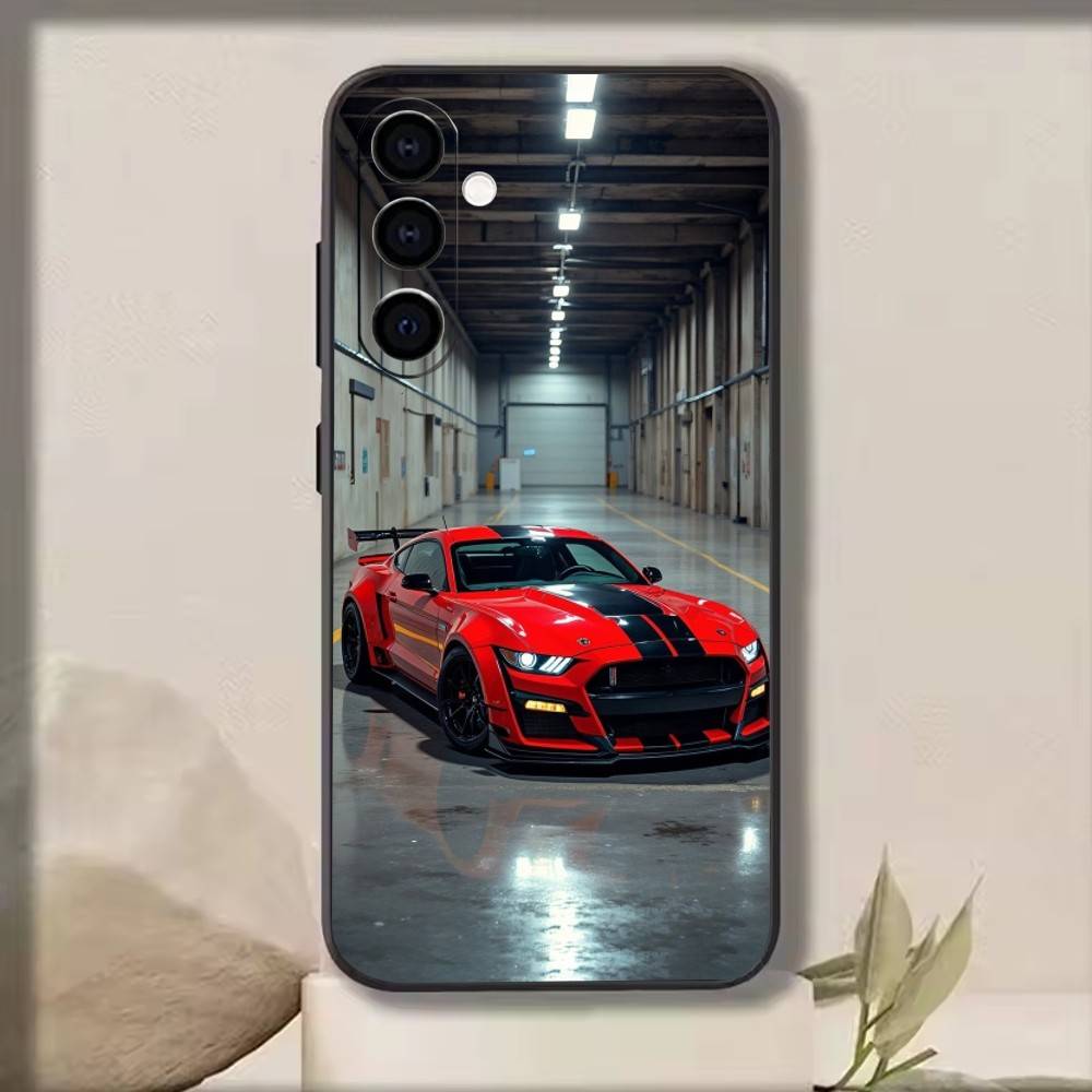 Ford Mustang Phone Case For Samsung Galaxy A73,A72,A71,A70,A53,A52,A51,Others Soft Black Cover