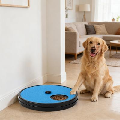 Dog Slow Feeder Nail File Pet Feeder with Fun Interactive Rotatable Cover Treat Dispenser Toy