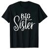Kurzarm Mode Damen T-Shirt Große Mittlere Schwester Passende T-Shirts Damen Lässiges Oberteil T-Shirts Cartoon Grafik T-Shirts