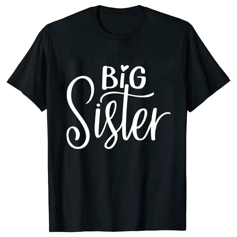 Kurzarm Mode Damen T-Shirt Große Mittlere Schwester Passende T-Shirts Damen Lässiges Oberteil T-Shirts Cartoon Grafik T-Shirts