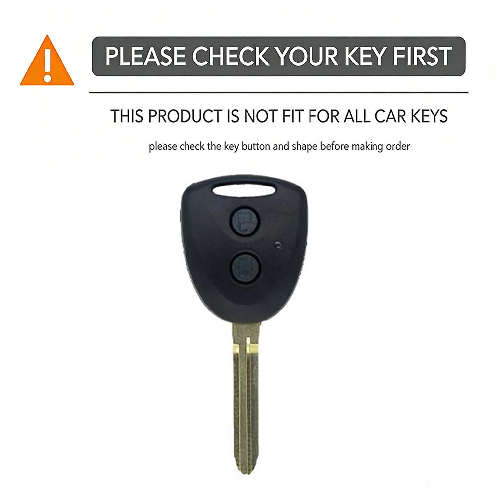 Key Fob Cover Keyring Keychain Silicone For Toyota Grand New Avanza Daihatsu Xenia Perodua Alza Myvi Axia Perodua 2 Buttons