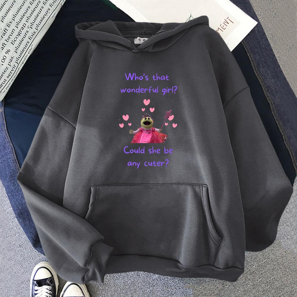 Cute Nanalan Hoodies Who's That Wonderful Girl Sweatshirts Could She Be Any Cuter Tops Men Cartoon Anime Clothes