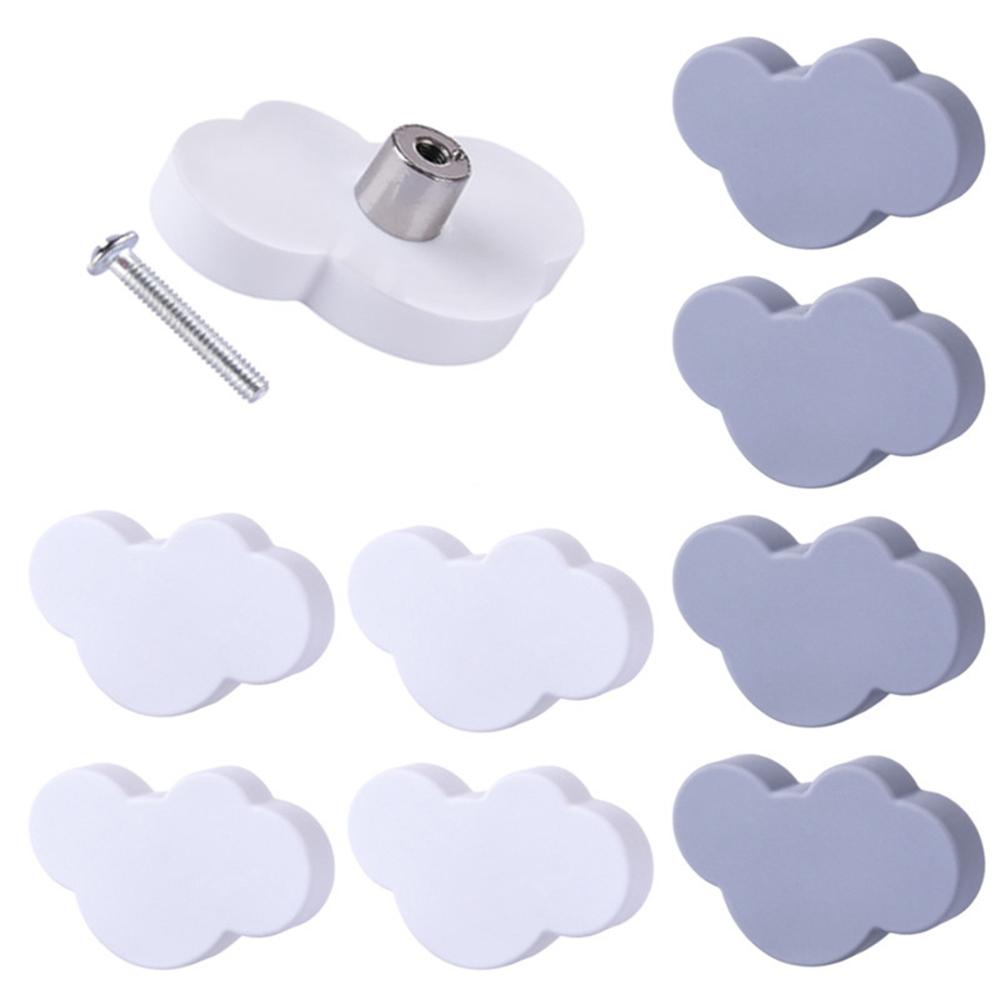 

Hardware Cabinet Cupboard Children Room Cloud Pulls Hanging Hooks Furniture Handles Door Knob