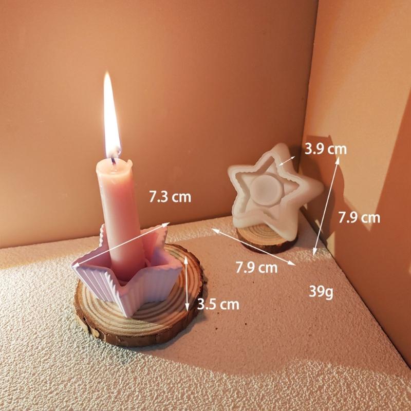 Multifunctional Striped Home Decors Mold Reusable Silicone Mold for Striped Candlestick Creation for Hobbyists