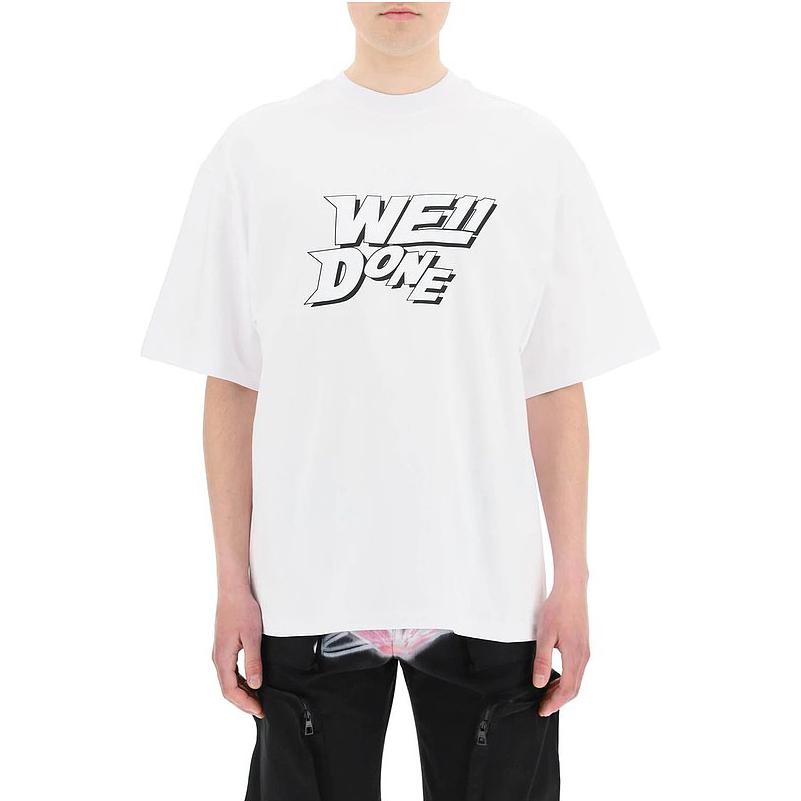 WE11DONE SS22 T Shirt Men's White WD-TT1-22-630-WH