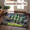 Custom Name Crystal Velvet Rug,Hunter × Hunter Comfortable Anti Slip Floor Mat For Room Decoration