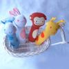 Adorable Baby Grasping Training Bb Stick Squeaky Toy With Animal Designs And Soft Knitted Fabric Stuffed With Pp Cotton