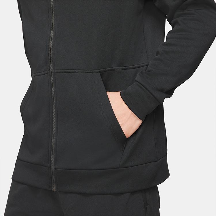 Nike Therma Full-length zipper Cardigan Training hoodie Black Men's CV7734-010