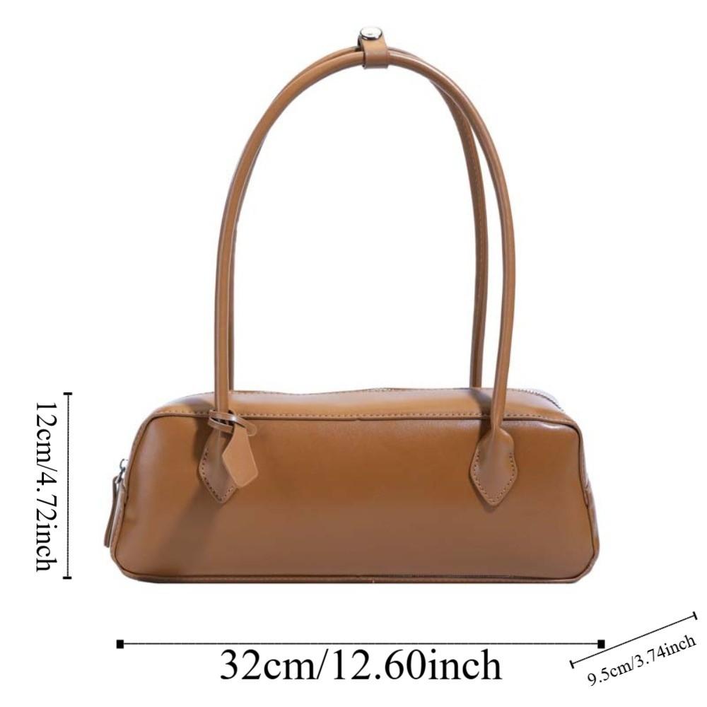 Large Capacity PU Shoulder Bag Korean Style Texture Underarm Bags French Stick Handbag Women
