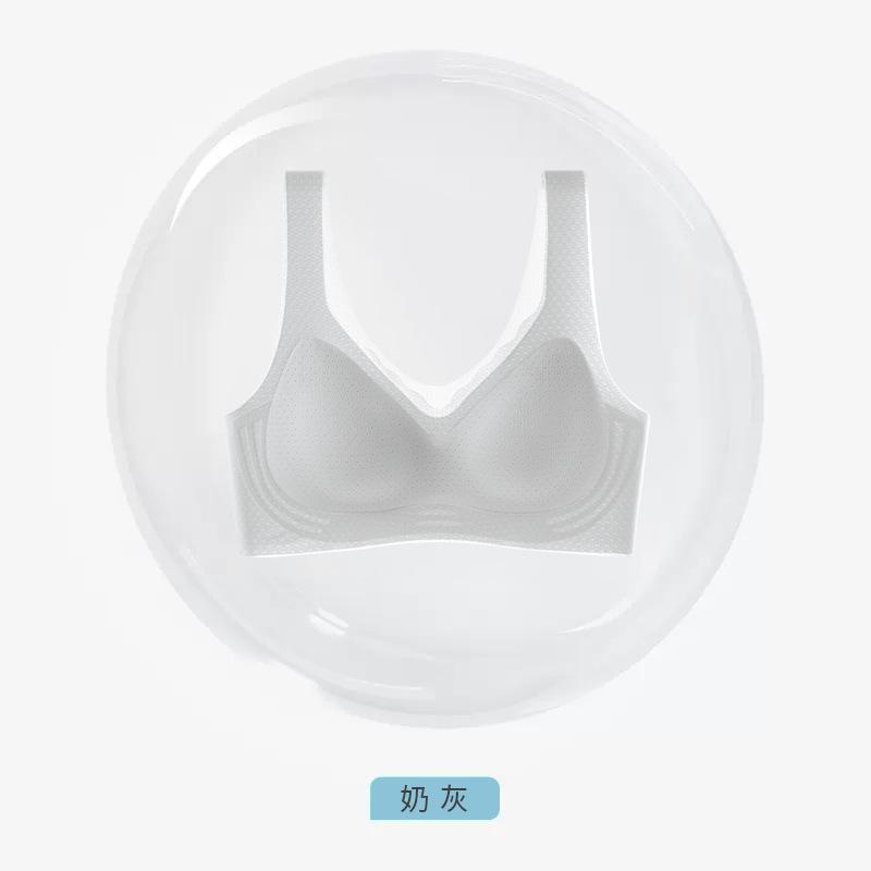 Traceless no steel ring women gather and close sub-breasts fixed cup soft support sports bra breathable bra summer thin