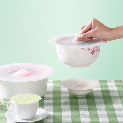 Sealing Cover Set Prevent Food Smelling Messy Between And Can Be Recycled Silicone Pot Cover Set Type+2 Five Piece Set