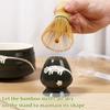 Japanese-style Matcha Making Tool Kit with Ceramic Bowl Whisk/Scoop Holder Bamboo Whisk and Scoop Teaset Giftbox for Tea Lovers