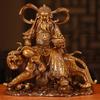 Zhao Gongming God of Wealth Statue Riding Tiger - Protector of Home & Office, Attracts Wealth, Ideal for Worship & Display in Living Room or Shop.