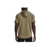 Under Armour Project Rock Printed Short Sleeve Hoodie Men Tops Tent-Green 1370465-361